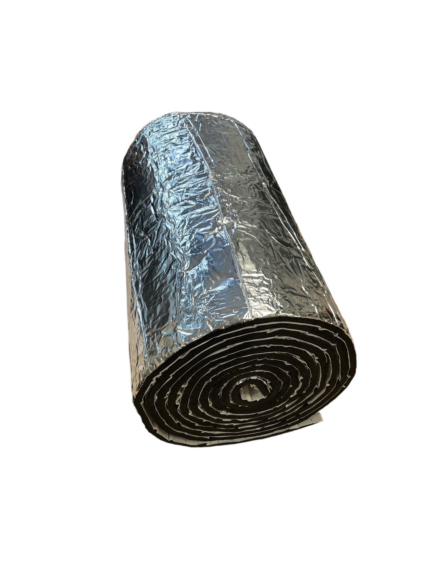 PRO® Thermo Rubber Foam with Foil 10mm Sound Absorbing Thermal Deadn Mat roll 50cm x 5m 2.5sqm